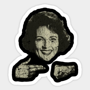 Betty White 70s -VINTAGE RETRO STYLE Sticker